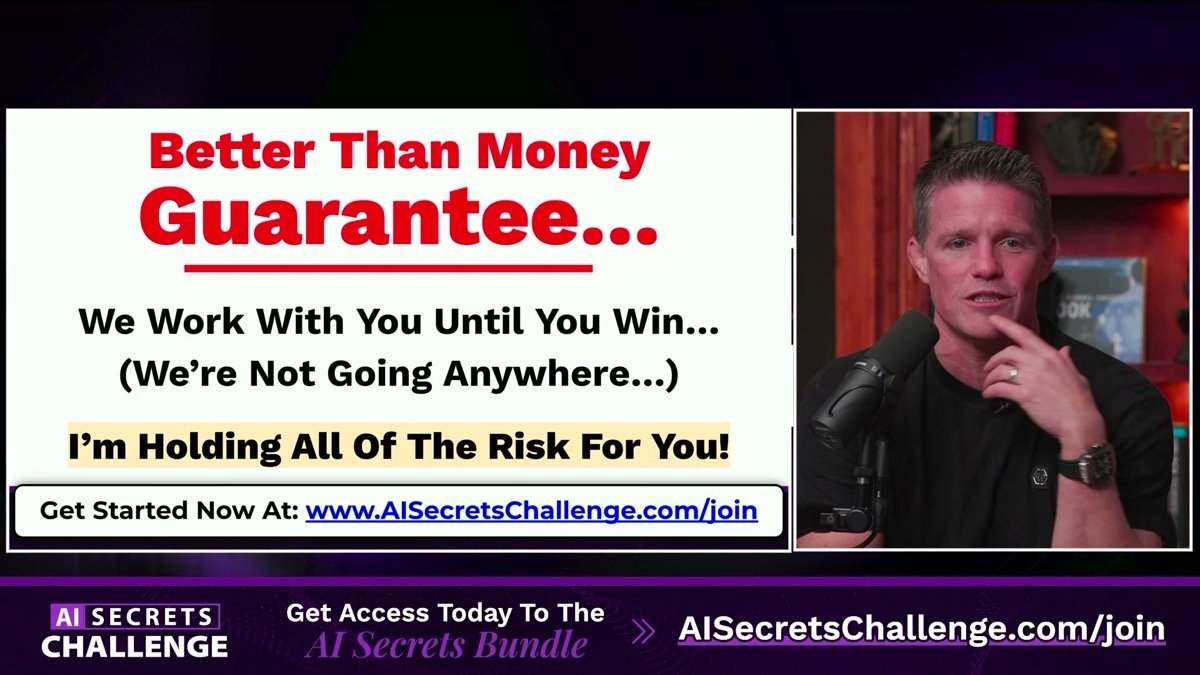 Better Than Money guarantee — we work with you until you win