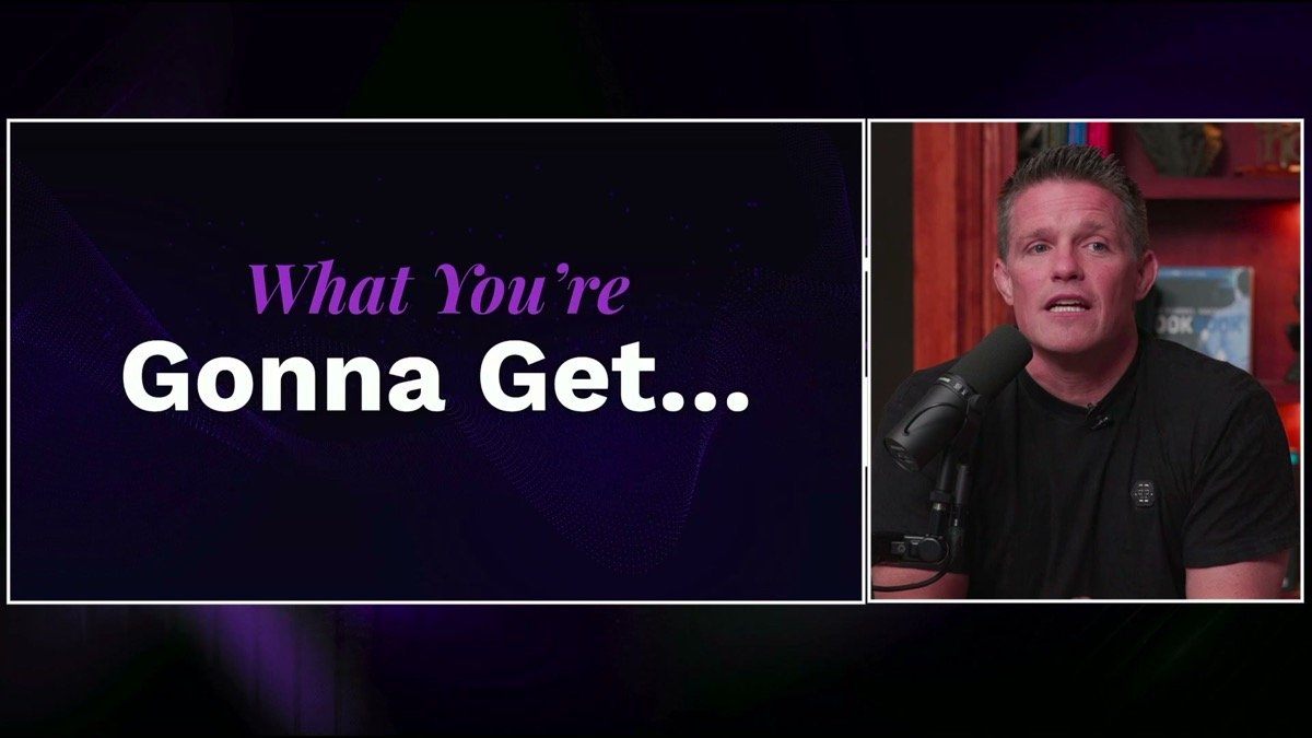 What You're Gonna Get intro slide in the AI Secrets Challenge offer breakdown